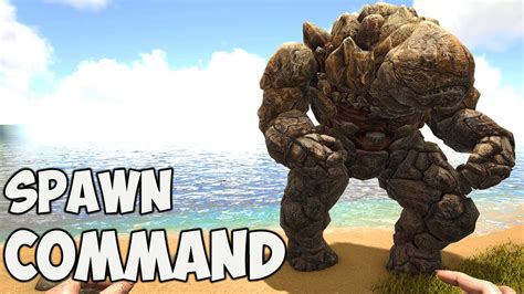 rock golem ark|ark rock golem spawn command.